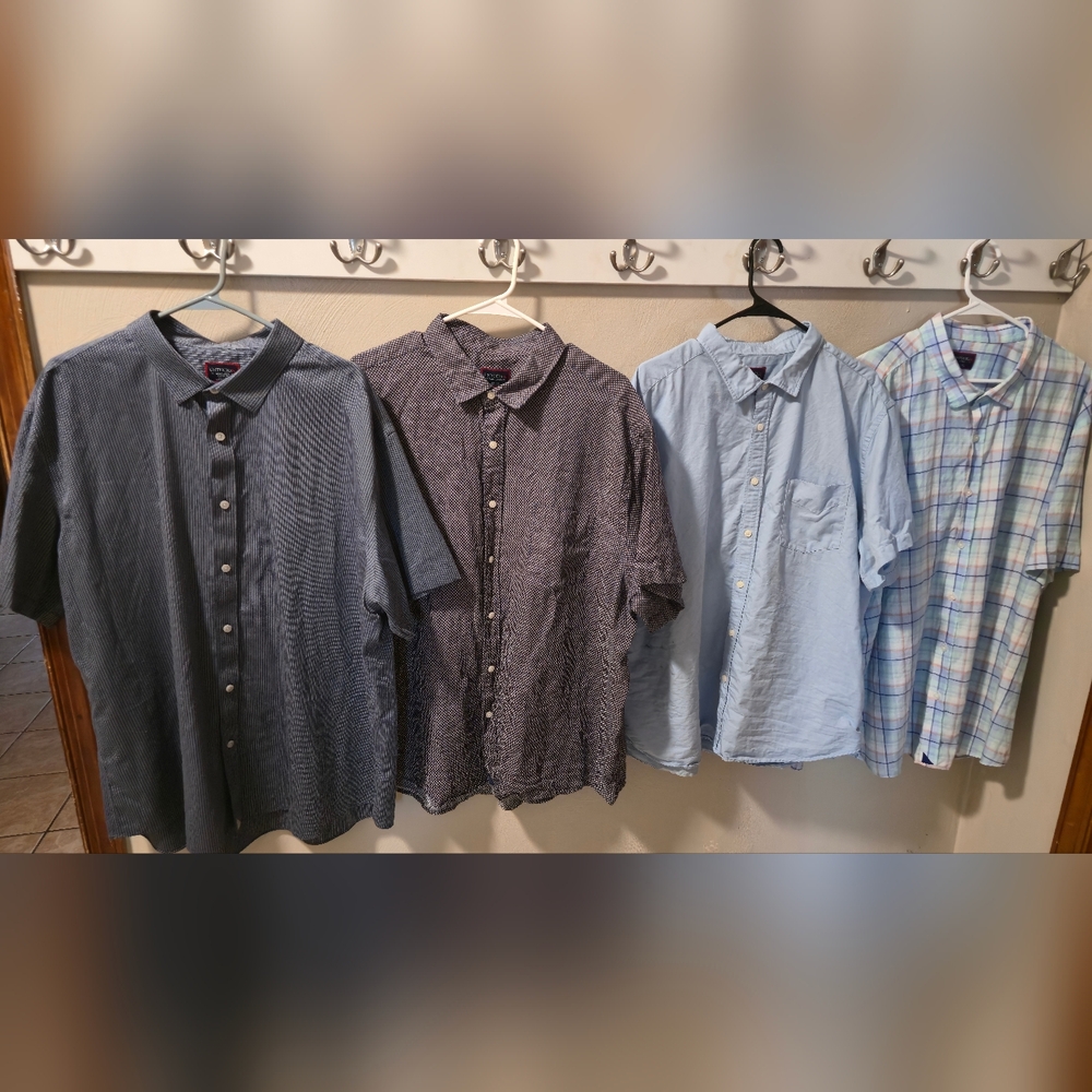 4 UNTUCKit XXXL Men’s Button-Down Shirts – Great Condition